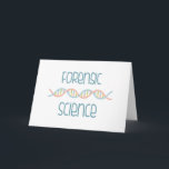 Forensik Karte<br><div class="desc">Kinder werden dieses Design auf einer Büchertasche für den Wissenschaftsunterricht mögen.</div>