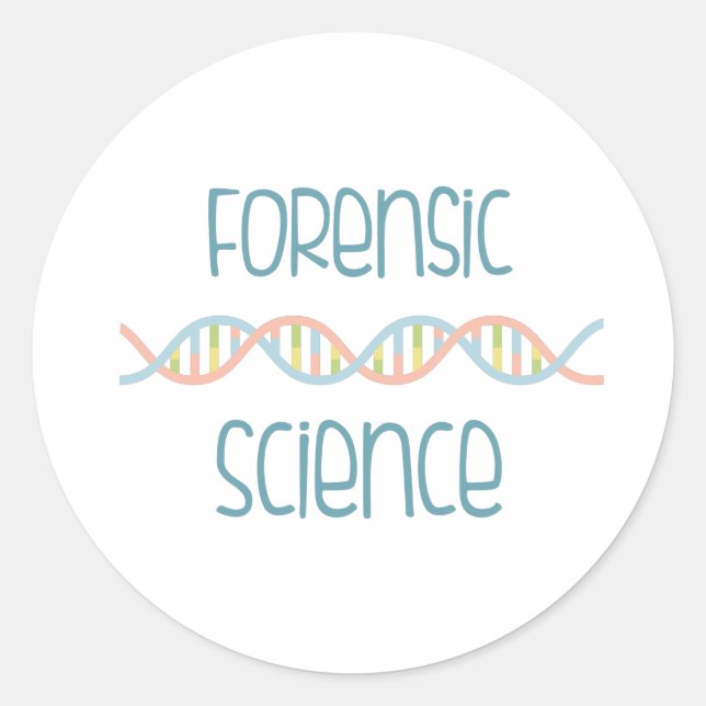 Forensik Runder Aufkleber (Vorderseite)