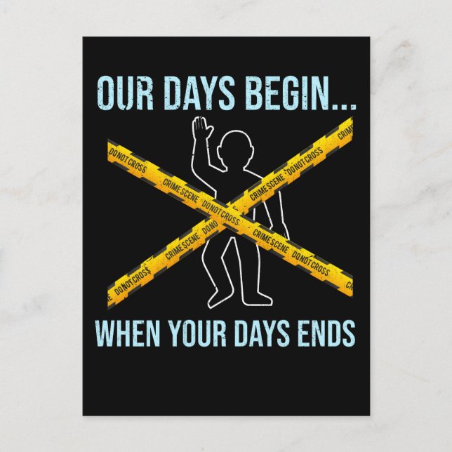 Forensik-Wissenschaftler Postkarte (Vorderseite)