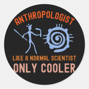 Forensische Anthropologie, Anthropologe Runder Aufkleber