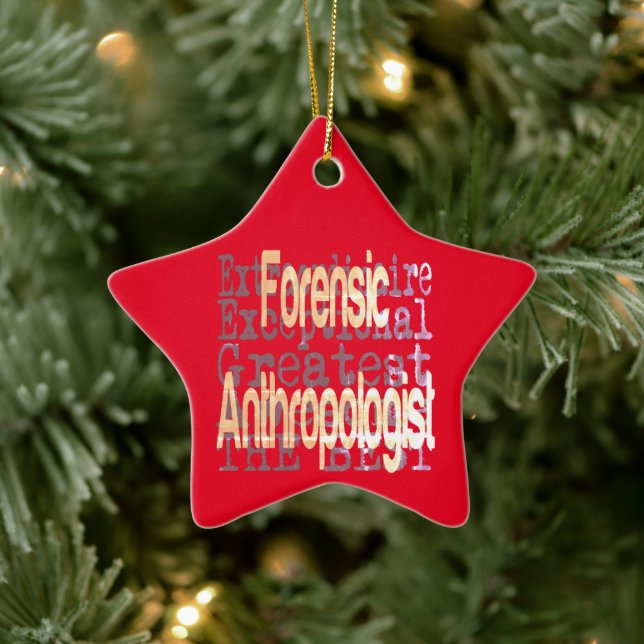 Forensische Anthropologin Extraordinaire Keramik Ornament (Baum)