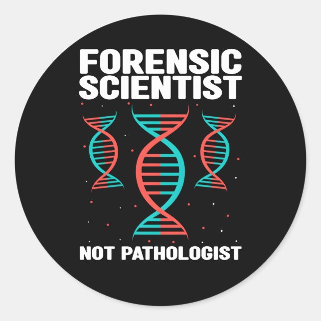 Forensische Kriminologie-Zitat für Investitionen i Runder Aufkleber (Vorderseite)
