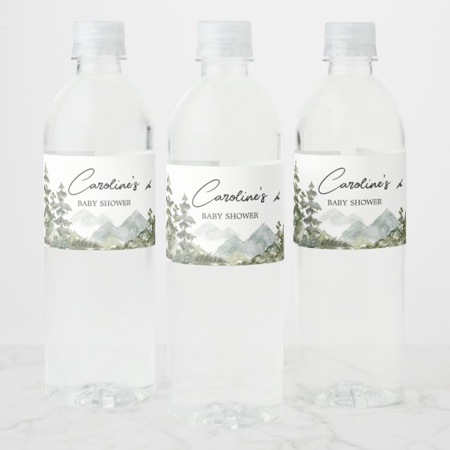 Forest Adventure Baby Dusche (Flaschen)