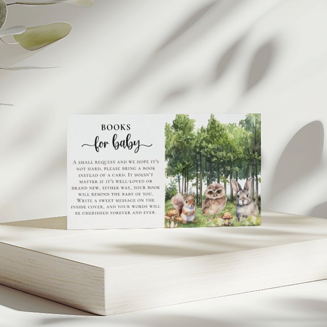 Forest Adventure Baby Showbook for Baby Begleitkarte (Von Creator hochgeladen)