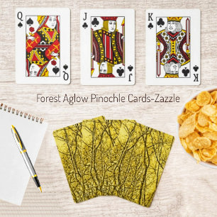 Forest Aglow Pinochle Cards Spielkarten