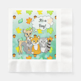 Forest Animal dachte, es sei eine Baby-Dusche Serviette