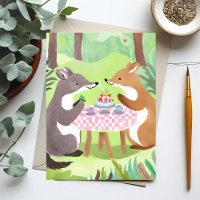 Forest Animal Picnic | Whimsisches Niedliches Wass