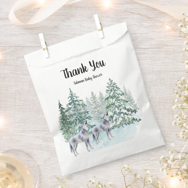 Forest Animals Baby Dusche Gefallen Beutel Geschenktütchen (Ausgeschnitten)