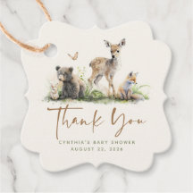 Forest Animals Niedlich Baby Dusche Vielen Dank