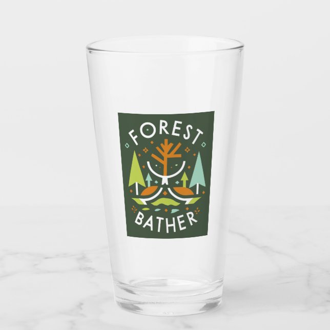 Forest Bather Kubist Glas (Vorderseite)