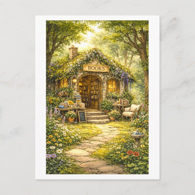 Forest Bookstore Postkarte (Vorderseite)