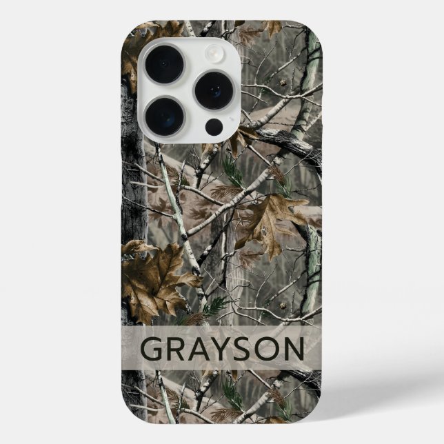 Forest Branches Camouflage Personalized Case-Mate iPhone Hülle (Rückseite)