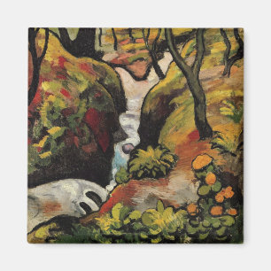 Forest Brook von August Macke Vintag Expressionism Magnet