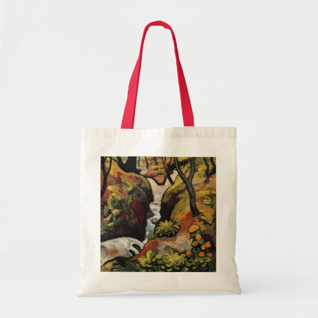 Forest Brook von August Macke Vintag Expressionism Tragetasche (Vorne)