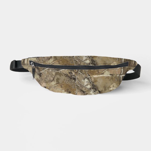 Forest Camo with Dry Leaves Pattern Bauchtasche (Vorderseite)