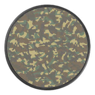 Forest Camouflage Eishockey Puck