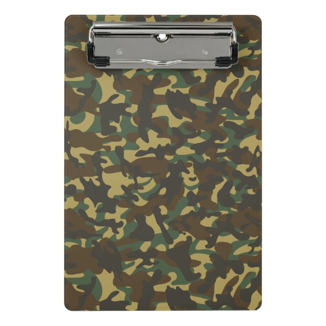 Forest Camouflage Mini Klemmbrett (Vorderseite)