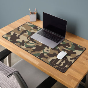 Forest Camouflage Personalisiert Monogram Camoufla Schreibtischunterlage