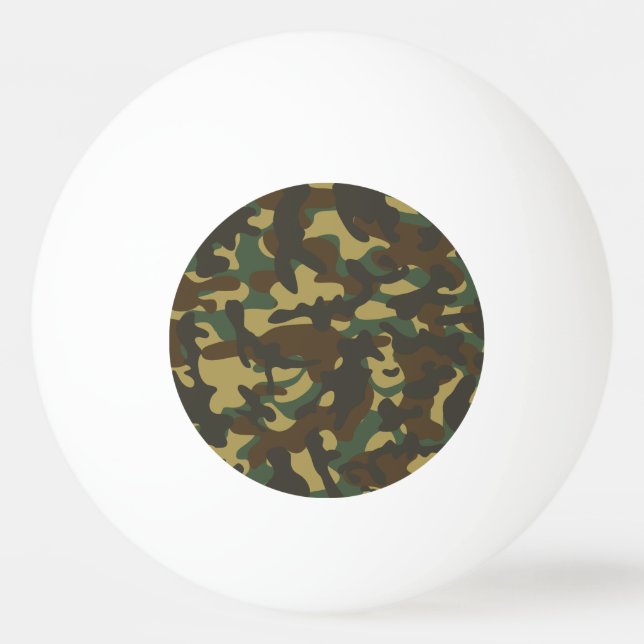 Forest Camouflage Tischtennisball (Vorderseite)
