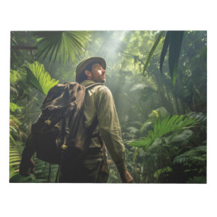 Forest Challenge Outdoor Adventure Erkundung der N Notizblock
