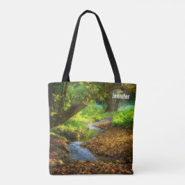 Forest Creek Schöne Landschaft Foto Tasche