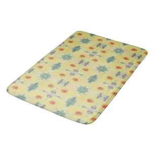 Forest Daisy Floor w/Name Badematte