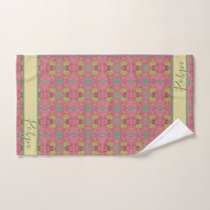 Forest Daisy Floor w/Name Handtuch