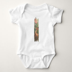 Forest Daydream Deer Pinselstrich Baby Strampler