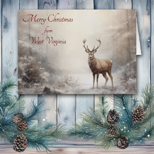Forest Deep Christmas in West Virginia Card