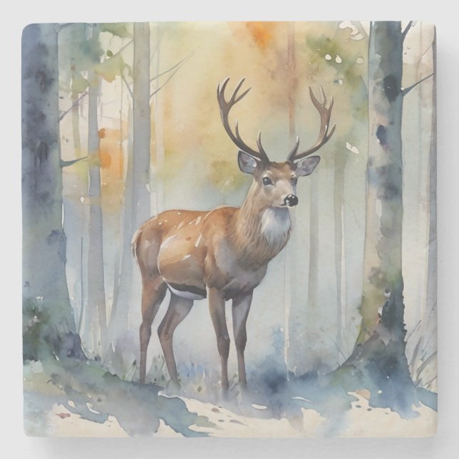 Forest Deer Untersetzer (Vorderseite)