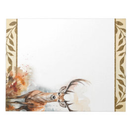 Forest Deer Woodland Animals Nature Editor Notizblock