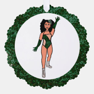 Forest & Diamonds Dancer Ornament Card B Karte