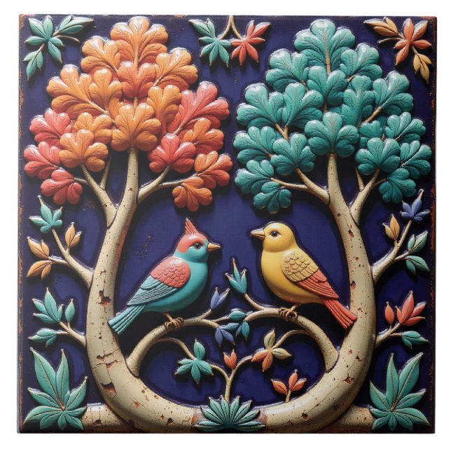 Forest Duet Fliese (Vorderseite)