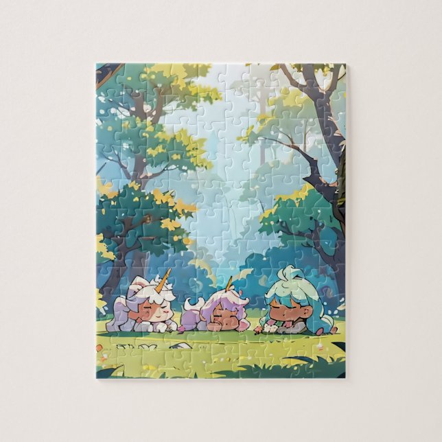 Forest Fantasy Girl Puzzle (Vertikal)