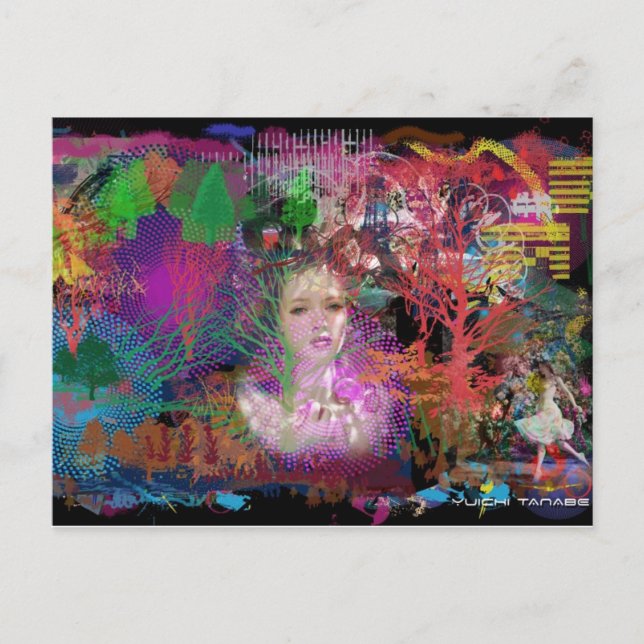 Forest Fantasy Postkarte (Vorderseite)