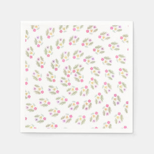 Forest Floral Tropical Botanic Birthday Party Serviette