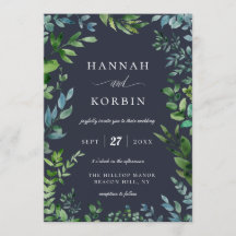 Forest Foliage | Blue Wedding