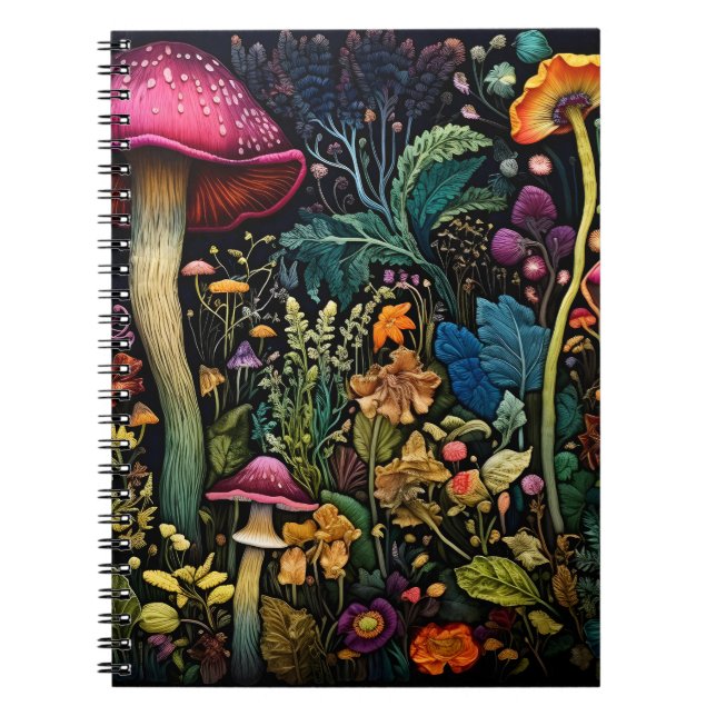 Forest Forager Mushroom Notebook & Journal Notizblock (Vorderseite)