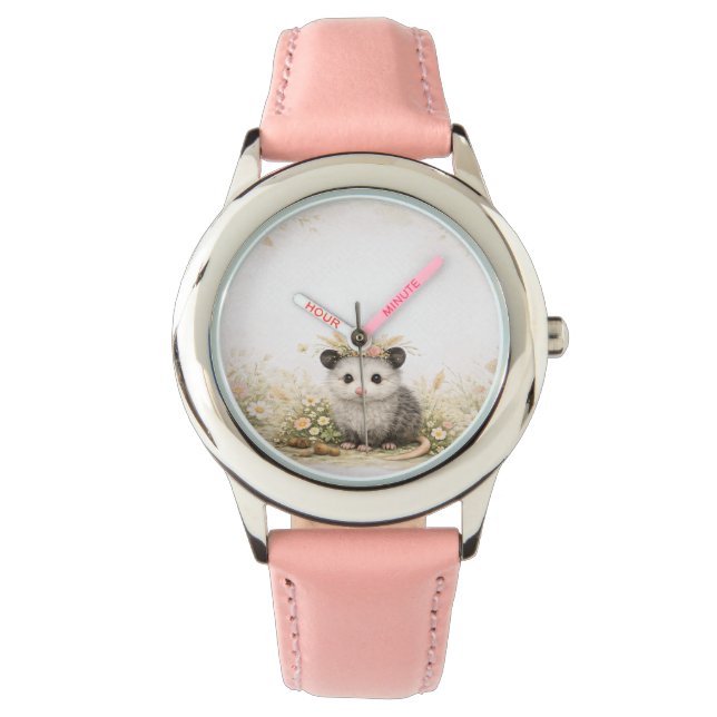 Forest friend woodland opossum  armbanduhr (Vorderseite)