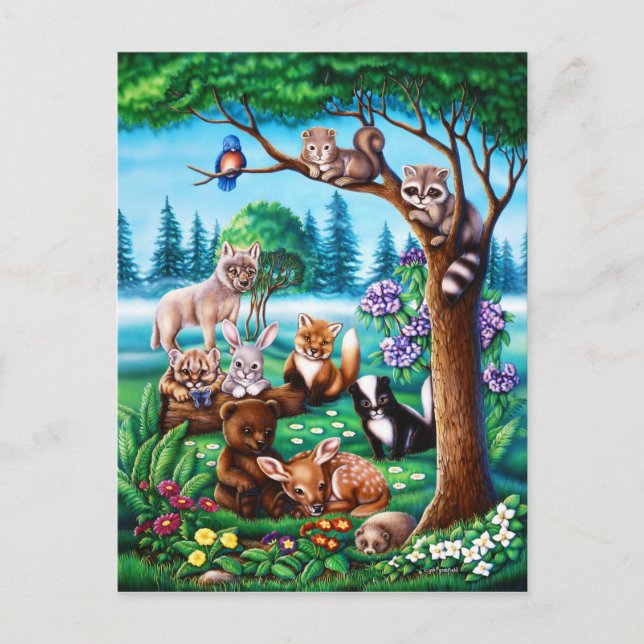 Forest Friends Postkarte (Vorderseite)