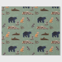 Forest Friends Wild Animals Wrapping Paper