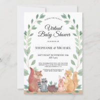 Forest Friends Woodland Virtual Baby Dusche