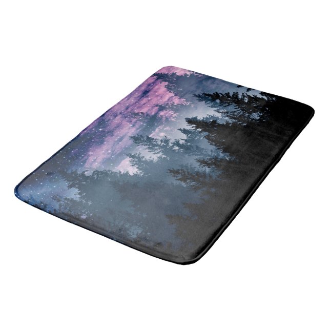 Forest Galaxy Dream #1 #wall #decor #art Badematte (Schrägansicht)