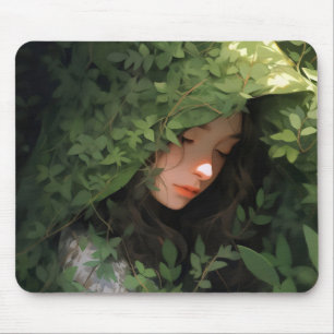 Forest Girl Anime Mousepad