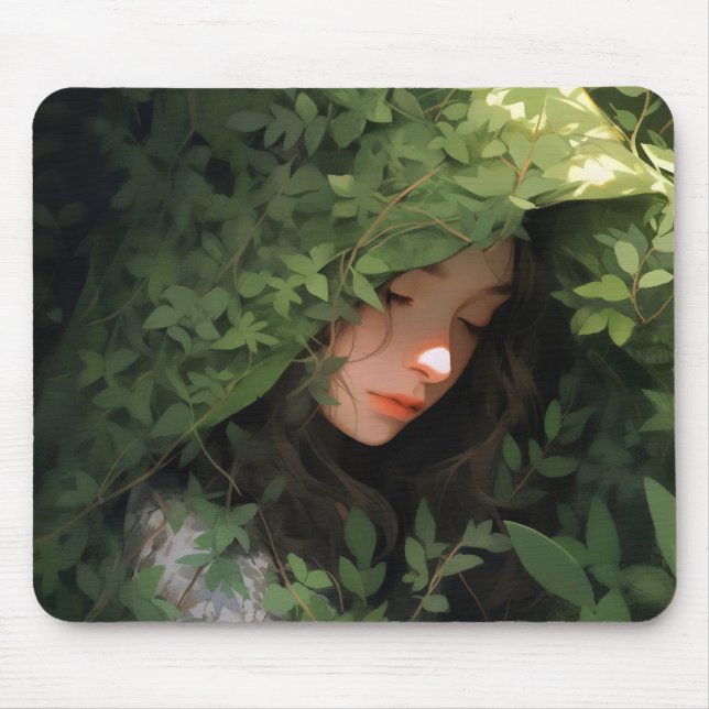 Forest Girl Anime Mousepad (Vorne)