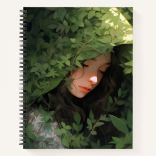 Forest Girl Anime Notizbuch