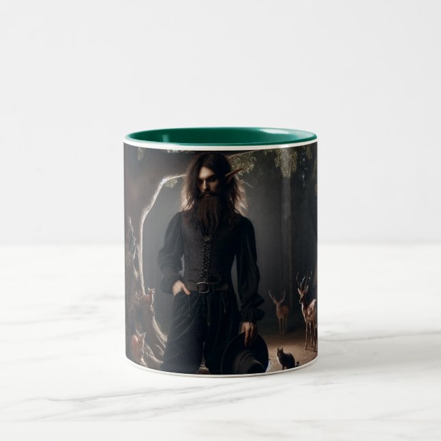 Forest Gnome Cup Zweifarbige Tasse (Mittel)