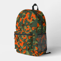 Forest Green Blaze Orange Camouflage