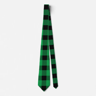 Forest Green Buffalo Country Lumberjack Kariert Krawatte