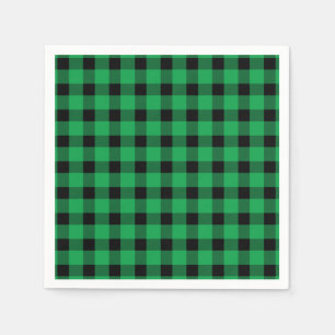 Forest Green Buffalo Country Lumberjack Kariert Serviette